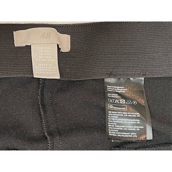 H&M Gray Knit Seamed High Waisted Ponte Pant size XXLarge - Picture 4 of 12